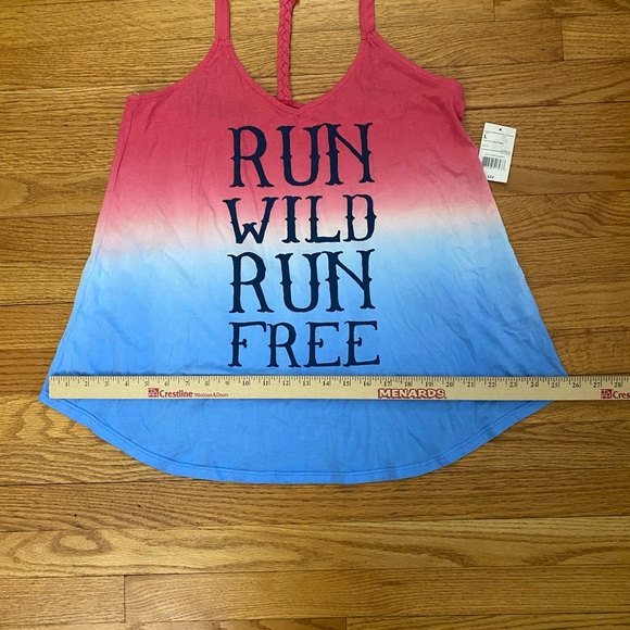 New, Freeze Run Wild, Run Free Tank Top, Size LARGE - Picture 5 of 6